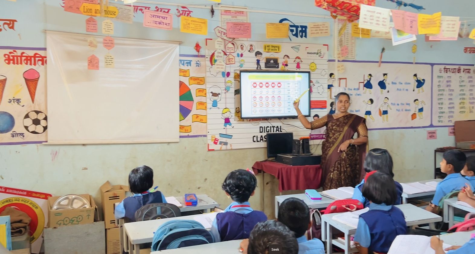 Modern Classroom at ZP Primary School Murum Advanced classroom